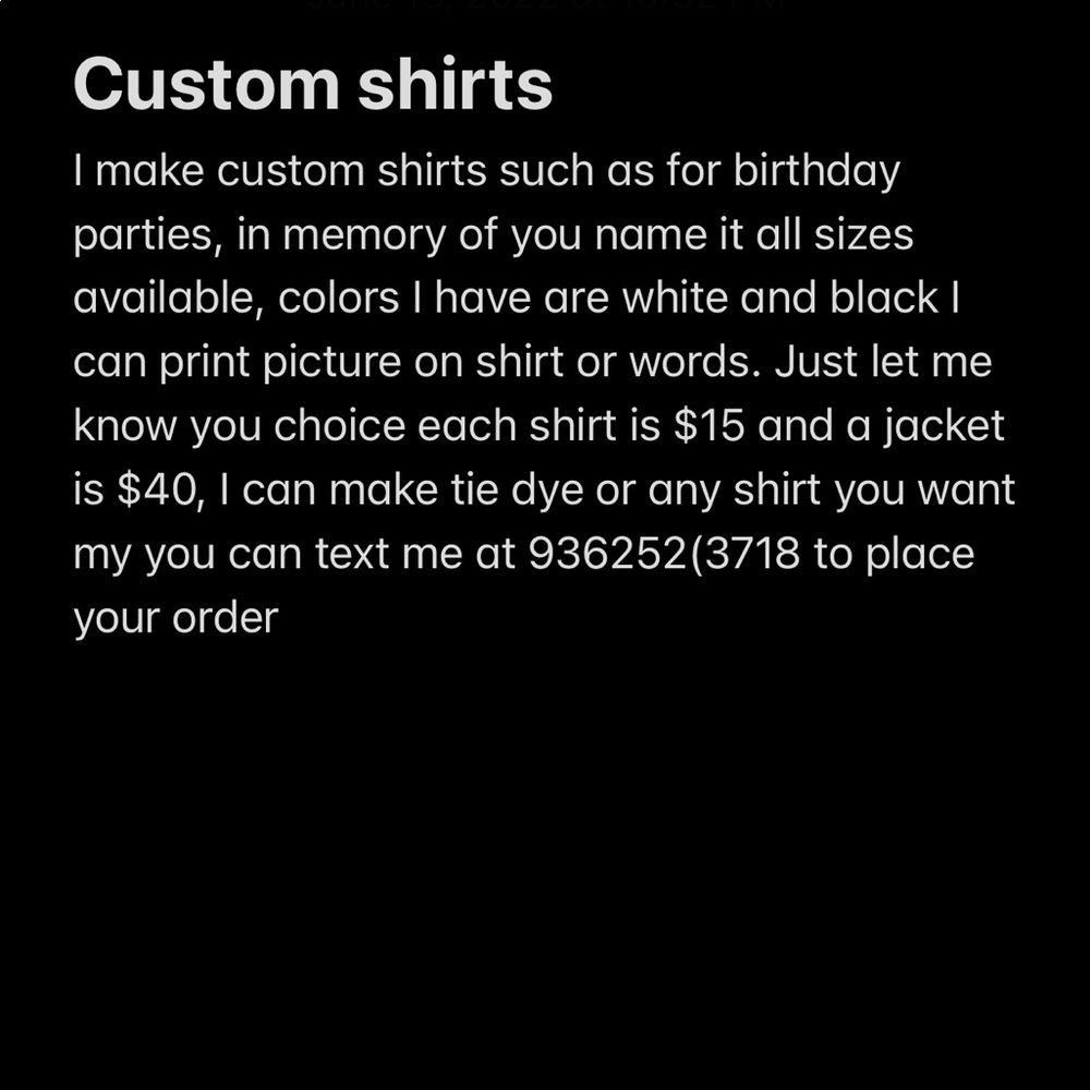 Any types of ur choice shirt